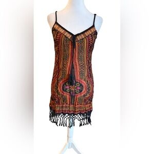 Band Of Gypsies Fringe Mini Dress